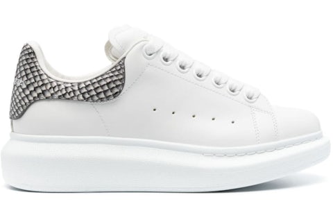 Alexander McQueen Oversized White Grey Snakeskin (Women's