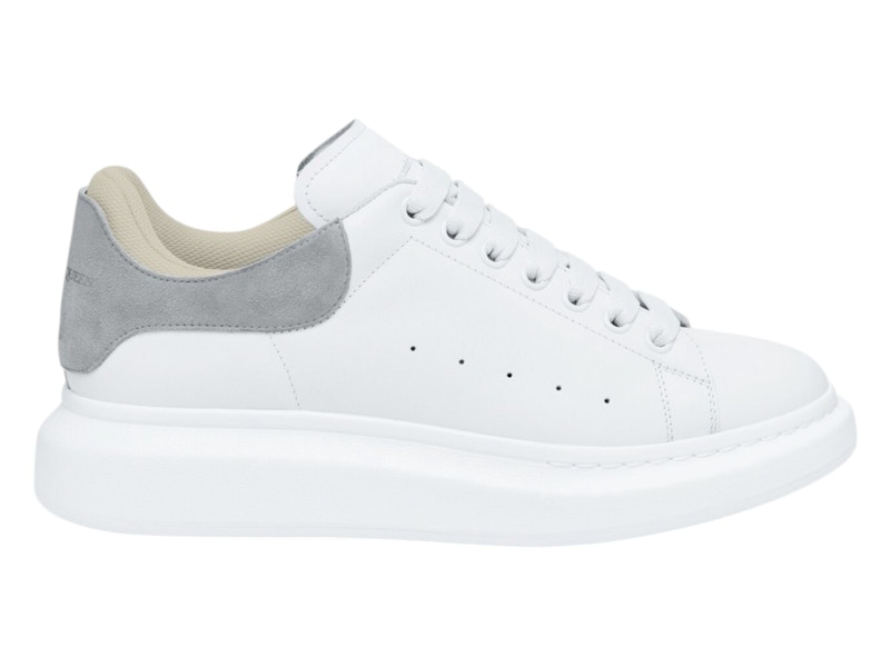 Pre-owned Alexander Mcqueen Men's Oversized Suede Sneakers In White/grey