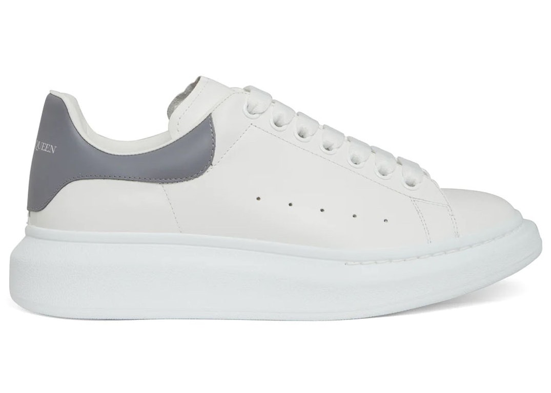 Pre-owned Alexander Mcqueen Oversized White Grey In White/grey