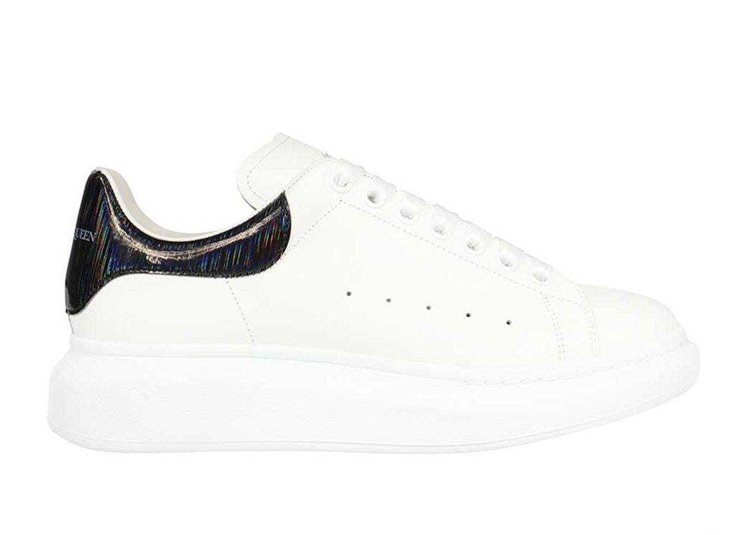 Pre-owned Alexander Mcqueen Oversized White Iridescent In White/iridescent