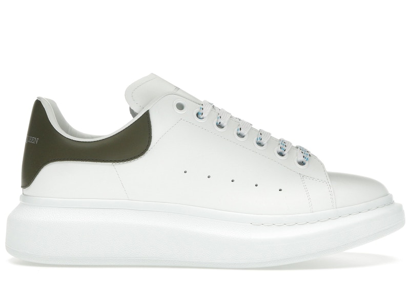 Pre-owned Alexander Mcqueen Men's Oversized Sneakers In White/khaki In Multi