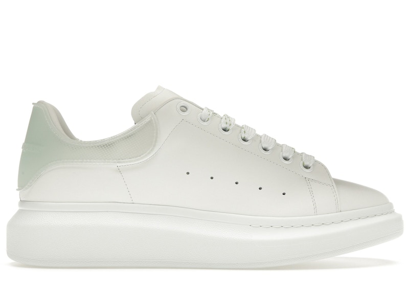 Alexander mcqueen white hot sale and green