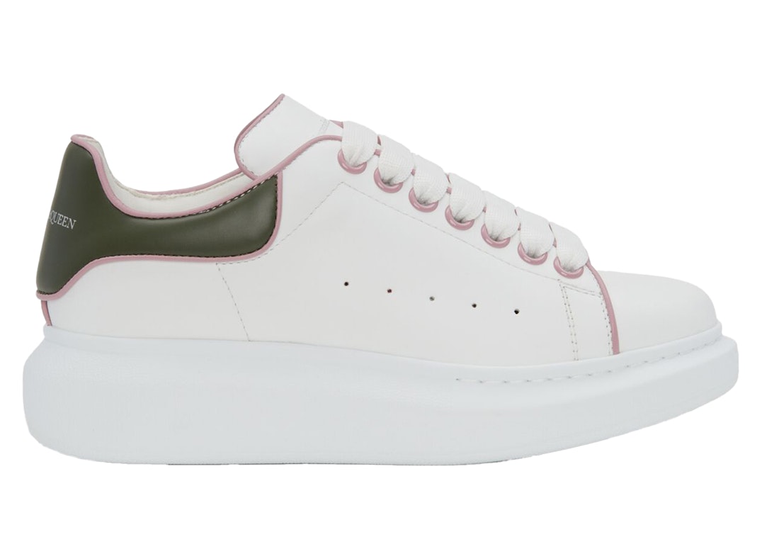 Pre-owned Alexander Mcqueen Oversized White Military Green (women's) In White/military Green