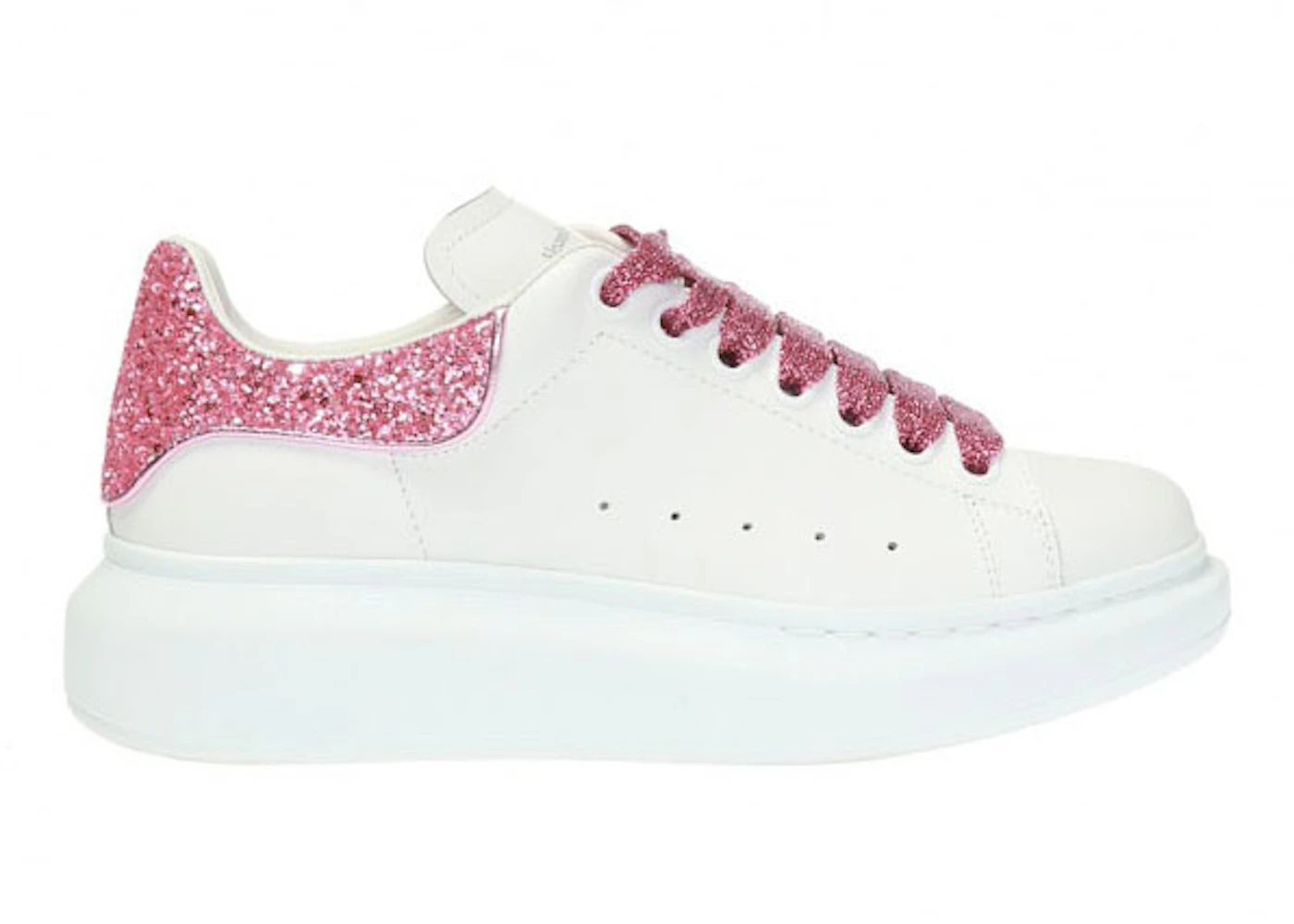 Alexander McQueen Oversized White Pink Galaxy Glitter (Women's) - 558945WHNBK9386 - US