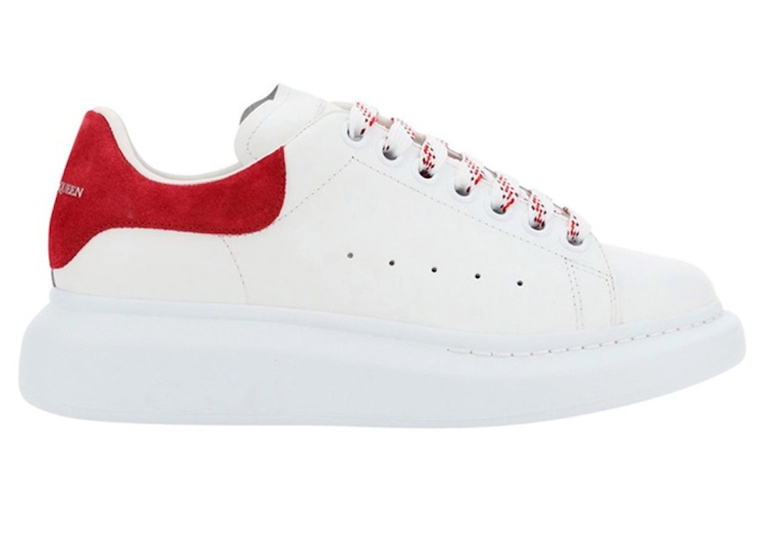Pre-owned Alexander Mcqueen Oversized White Red (women's) In White/red