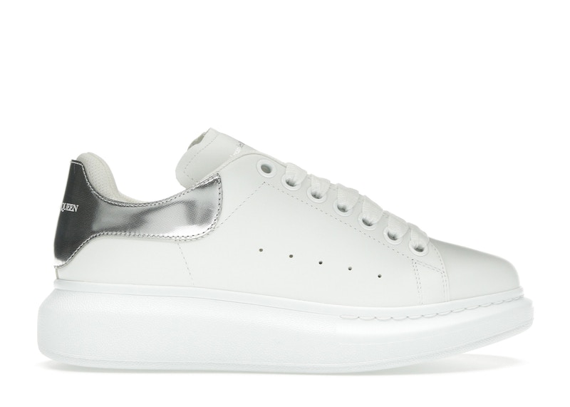 Pre-owned Alexander Mcqueen Oversized (women's) Sneakers In White/silver In Multi