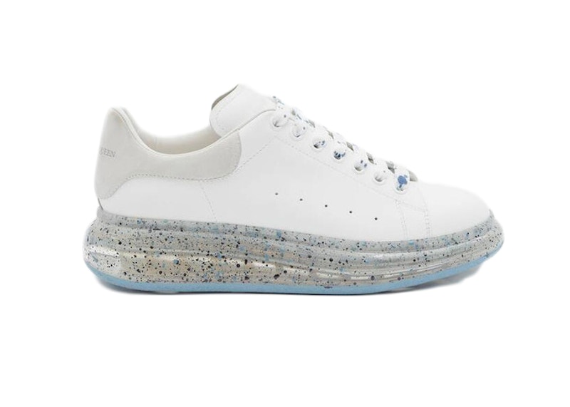 Alexander McQueen Oversized White Splatter Blue