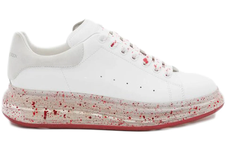 Alexander mcqueen red and white shoes on sale