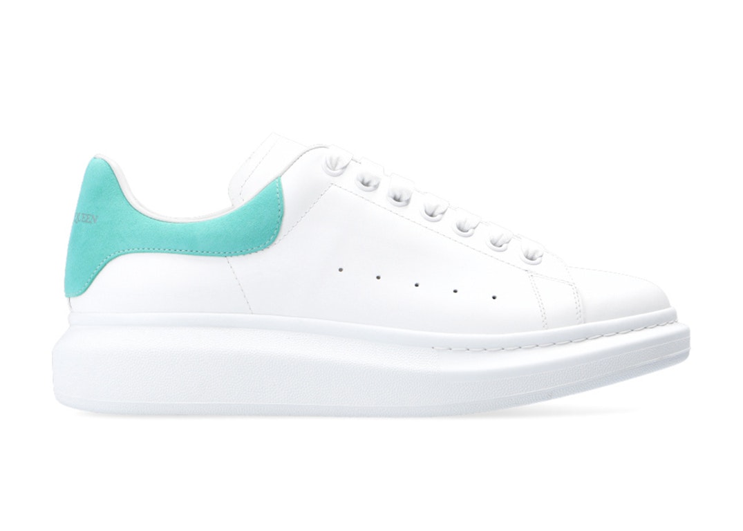 Pre-owned Alexander Mcqueen Oversized White Teal In White/teal