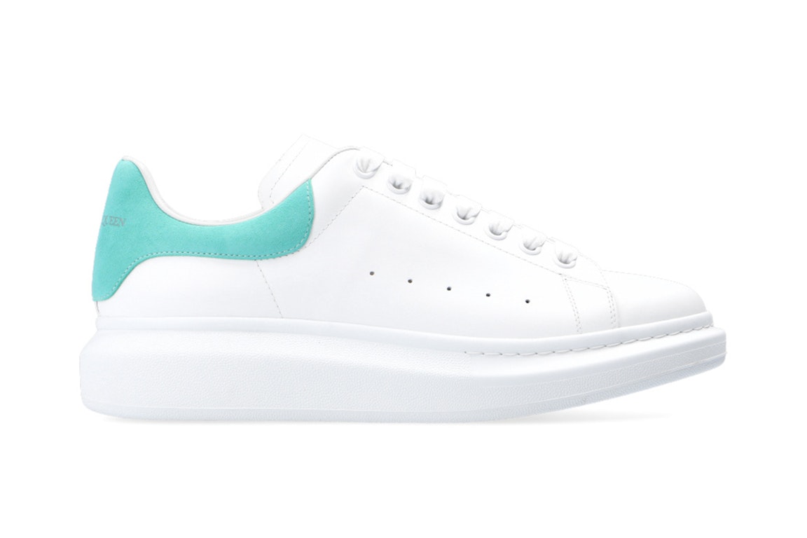 Pre-owned Alexander Mcqueen Oversized White Teal In White/teal