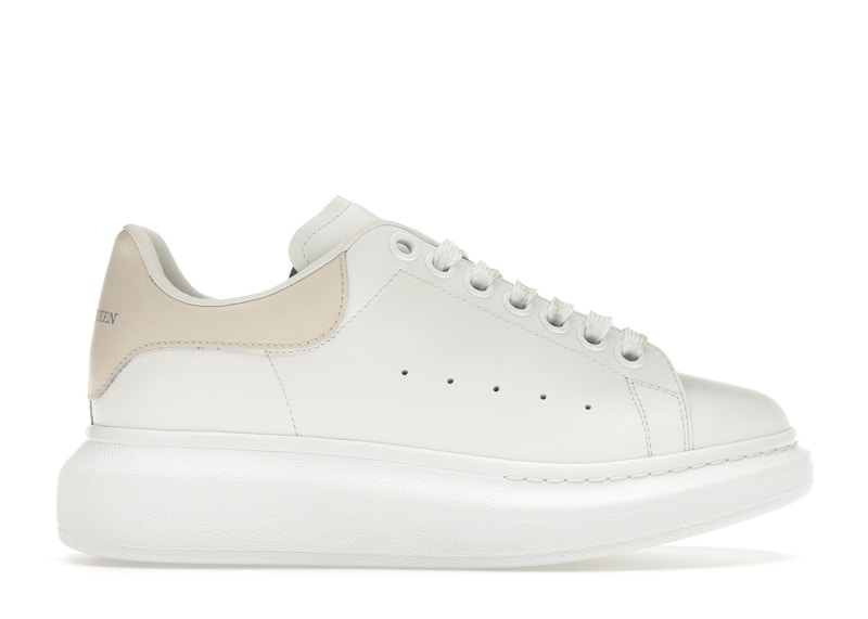 Alexander mcqueen trainers white cheap and pink