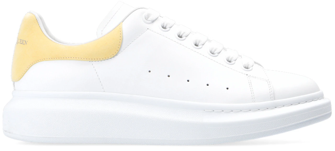 Alexander McQueen White & Yellow Oversized Sneakers