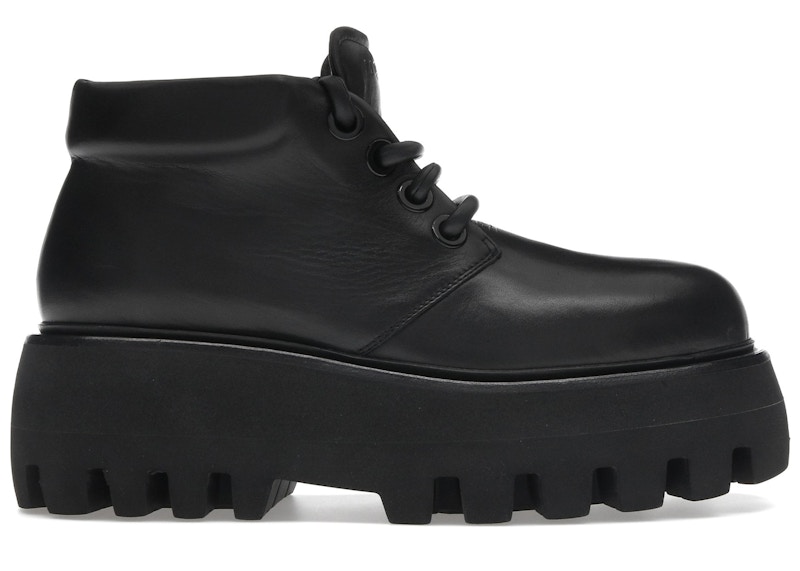 Pre-owned Alexander Mcqueen Men's  Platform Boots Sneakers In Black