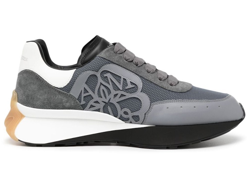 Alexander McQueen Sprint Runner Grey Navy Blue メンズ - 705074W4WM11640 - JP