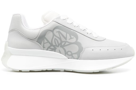 Alexander McQueen Sprint Runner Gris Clair Blanc