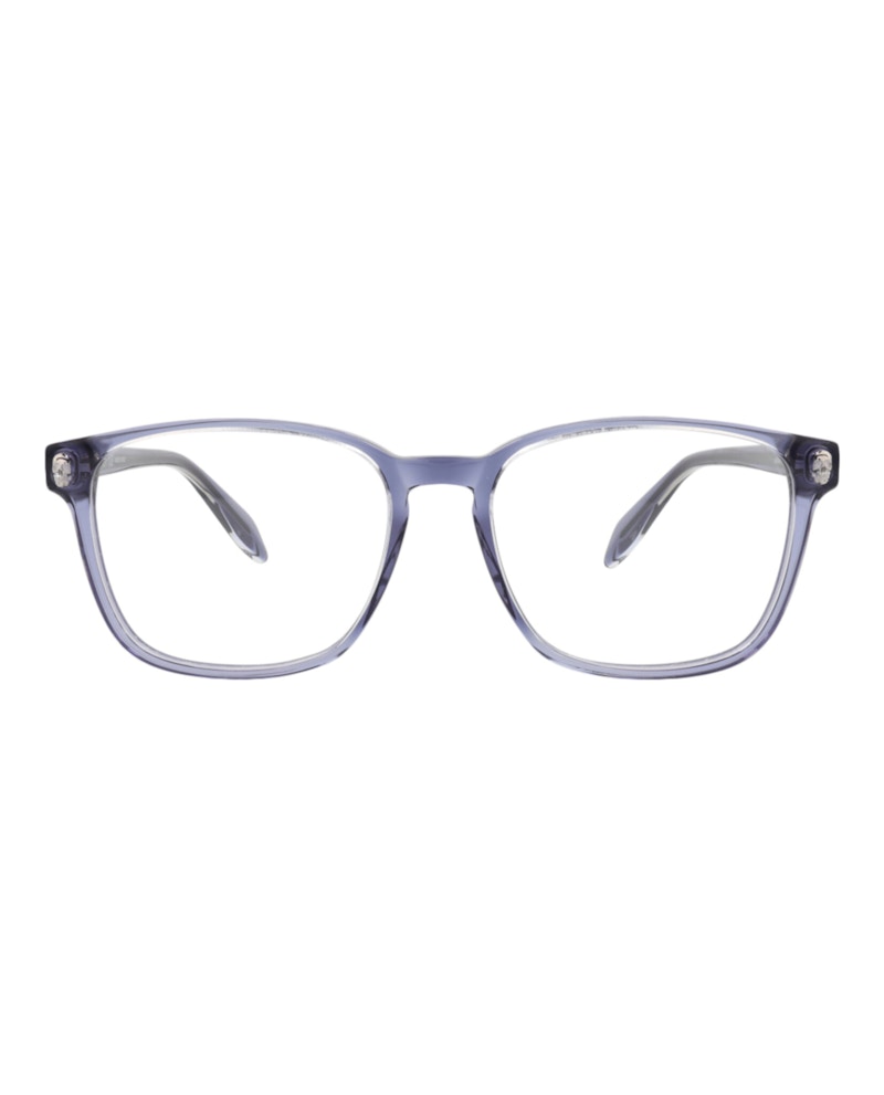 Pre-owned Alexander Mcqueen Men's  Squareframe Acetate Optical Frames In Blue Blue Transparent (am0244o/3000807