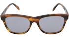 Lunettes de soleil Alexander McQueen à monture carrée en acétate jaune jaune bleu (AM0158SA-30006089-003)