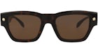 Alexander McQueen Square-Frame Recycled Acetate Sunglasses Havana Havana Brown (AM0409S-30014340-002)