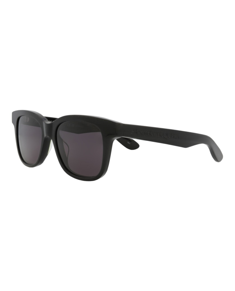 Pre-owned Mcq By Alexander Mcqueen Men's Mcq Alexander Mcqueen Alexander Mcqueen Square Rectangle Sunglasses In Black Black Grey (am038