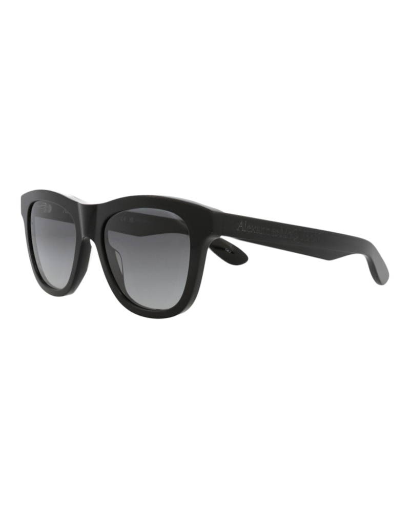 Pre-owned Mcq By Alexander Mcqueen Men's Mcq Alexander Mcqueen Alexander Mcqueen Square Rectangle Sunglasses In Black Black Grey (am042
