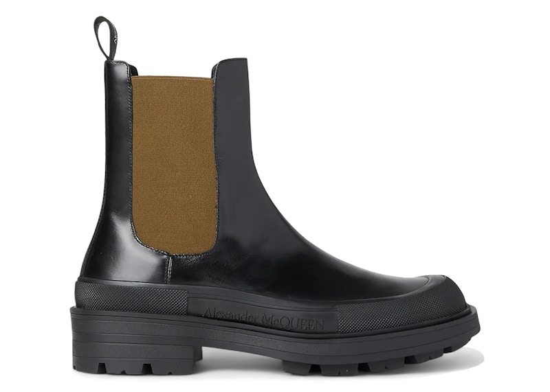 Alexander McQueen Stack Chelsea Boot Black Brown