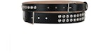 Alexander McQueen Studded Double Belt Black
