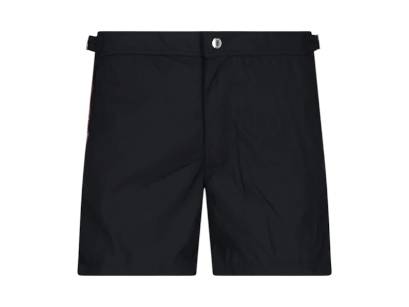 Pre-owned Alexander Mcqueen Men's Tailored Bermuda Swimshorts In Black