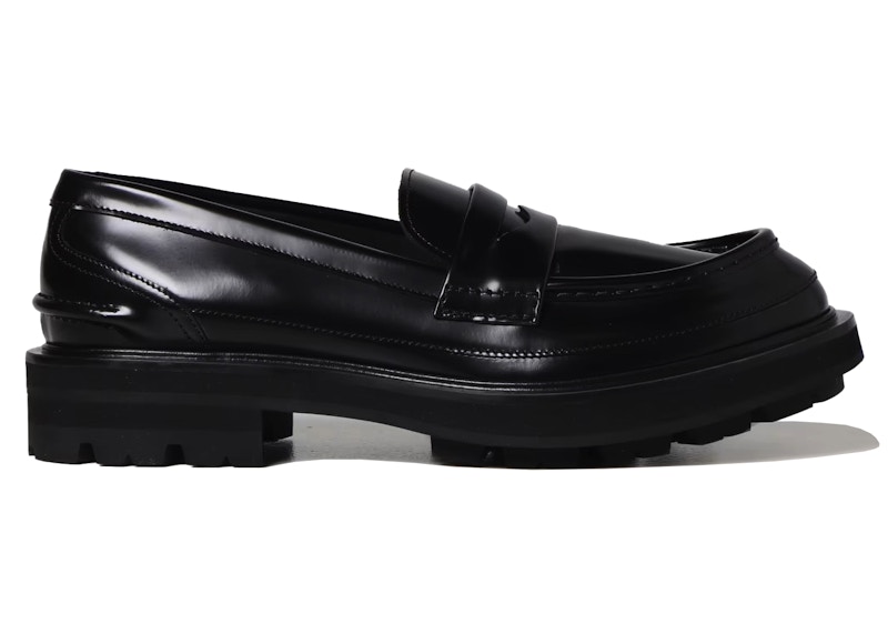 Pre-owned Alexander Mcqueen Men's Tread Loafers Sneakers In Black