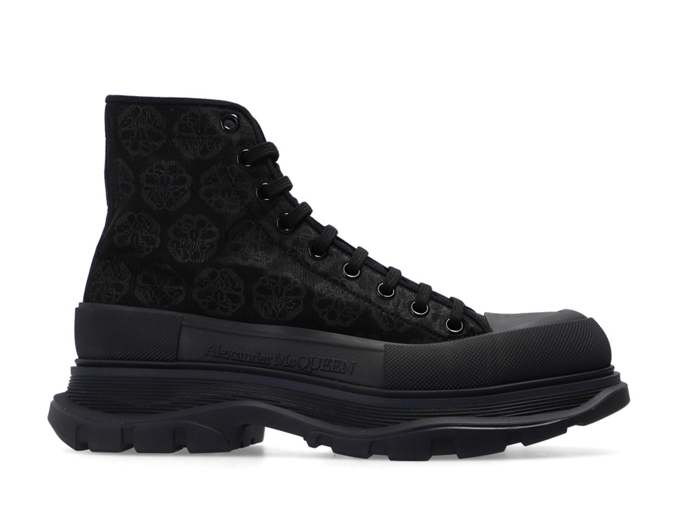 alexander mcqueen boots black