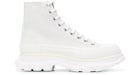 Alexander McQueen Tread Slick Boot Leather White White