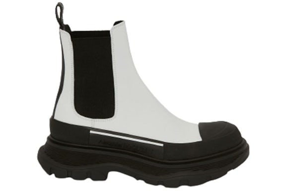 Alexander McQueen Tread Slick Boot Bianco Nero (donna)