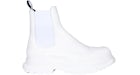 Alexander McQueen Tread Slick Chelsea Boot Leather Triple White