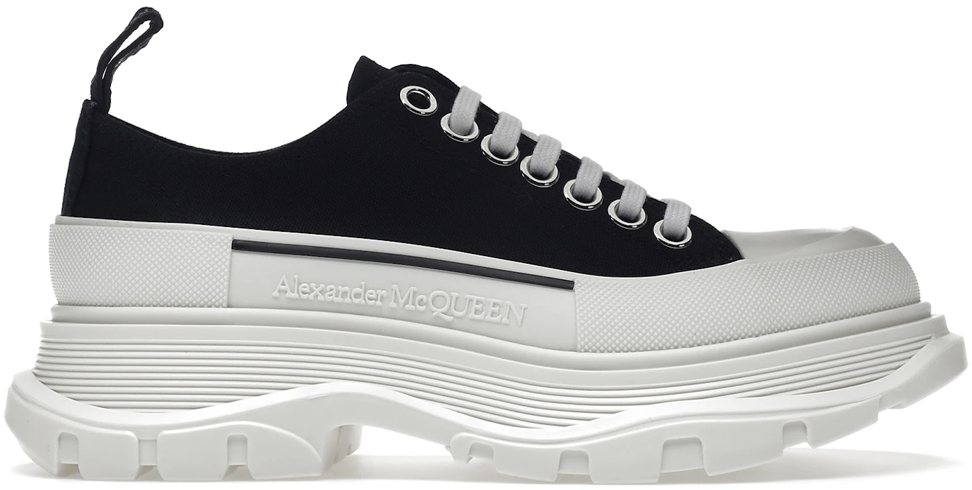 Alexander McQueen Tread Denim Lace-Up Sneaker Boots