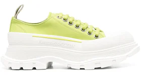Alexander McQueen Tread Slick Low Lace Up Canvas Lime Green White (Women's)