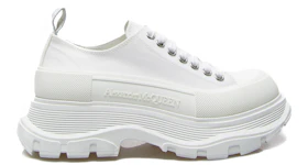 Alexander McQueen Tread Slick Low Lace Up White White (W)
