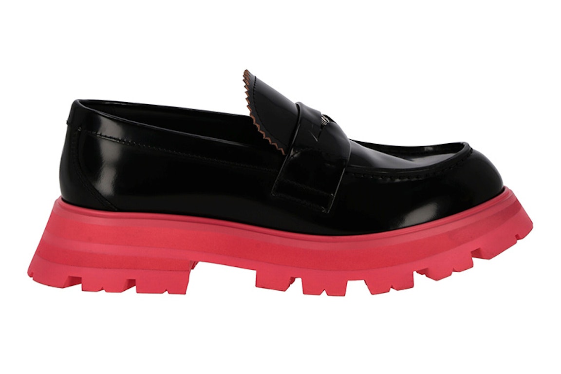 Pre-owned Alexander Mcqueen Wander Loafer Black Pink (women's) In Black/pink