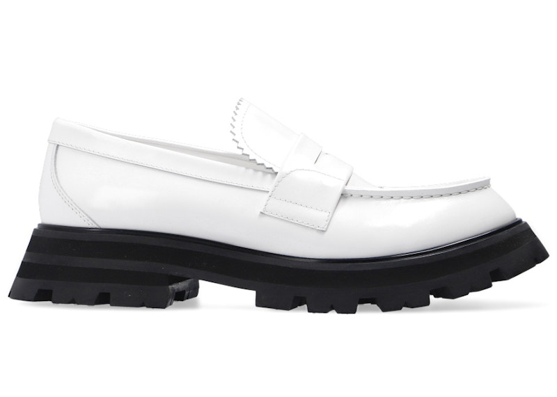 Pre-owned Alexander Mcqueen Wander Loafer (women's) Sneakers In White/black In Multi
