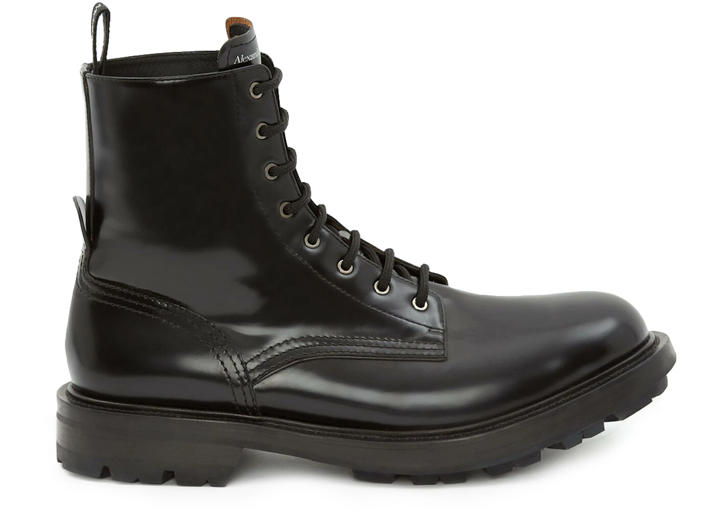 Alexander McQueen Worker Boot Black - 651621WHZ801000 - MX