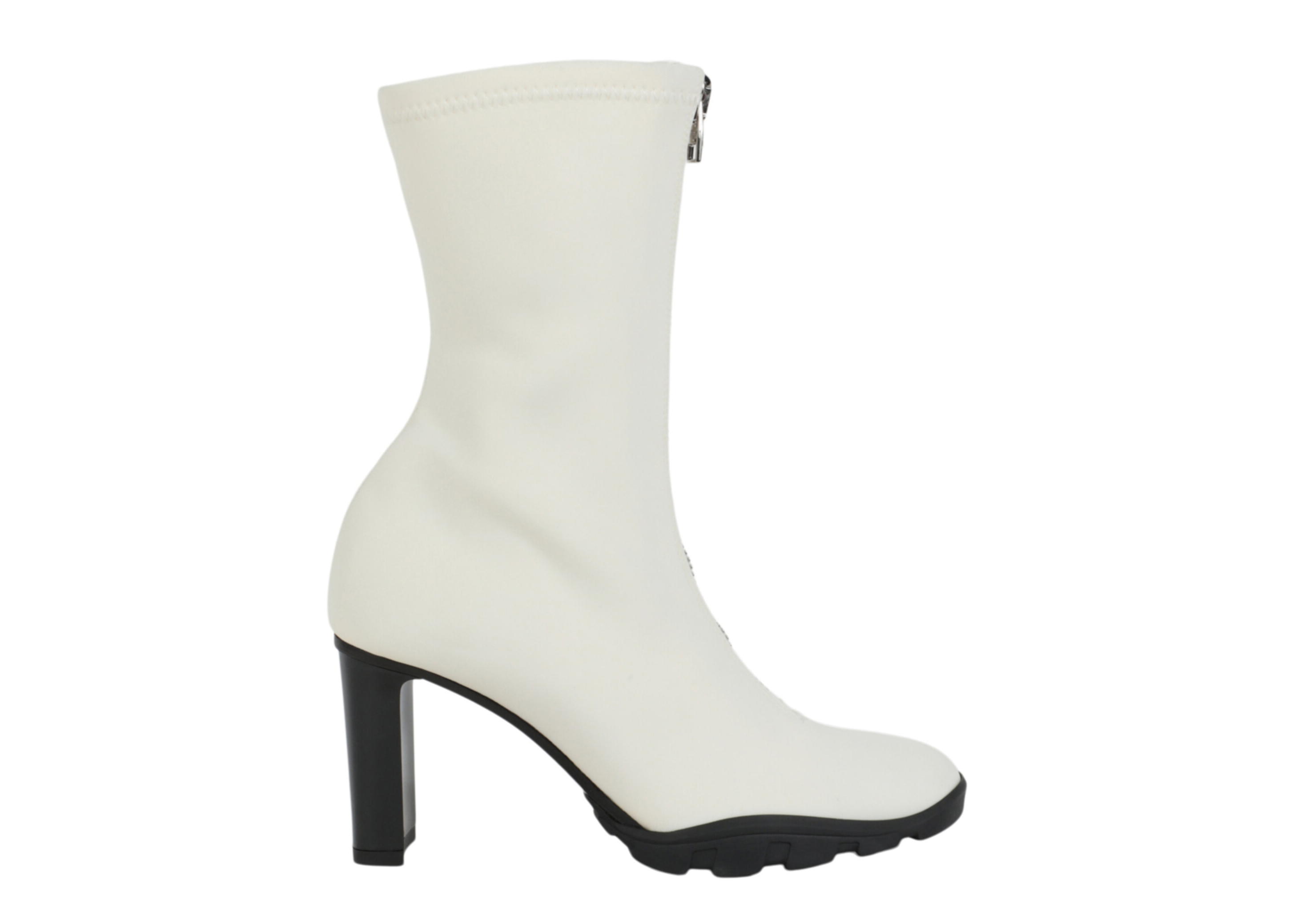 Alexander McQueen Zip-Up Ankle Boots Ivory (Women's 