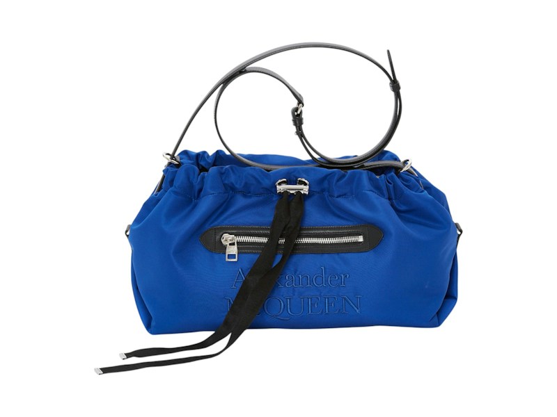 Bolso de hombro The Bundle de Alexander McQueen, azul