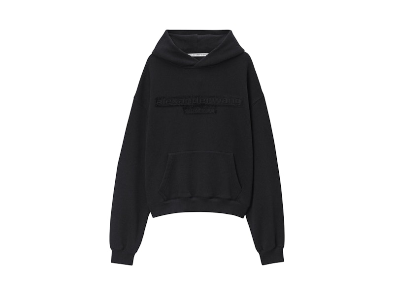Alexander Wang Distressed Logo Hoodie Magnet - SS25 - JP