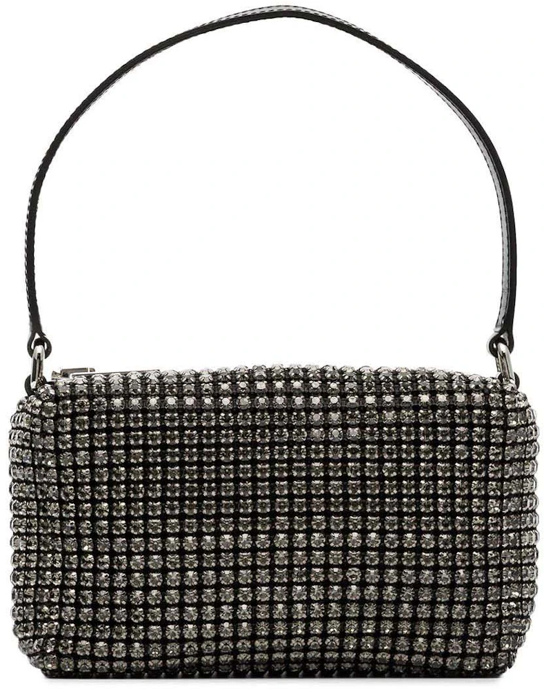 Alexander Wang Heiress Pouch In Crystal Mesh Black in Crystal Glass ...