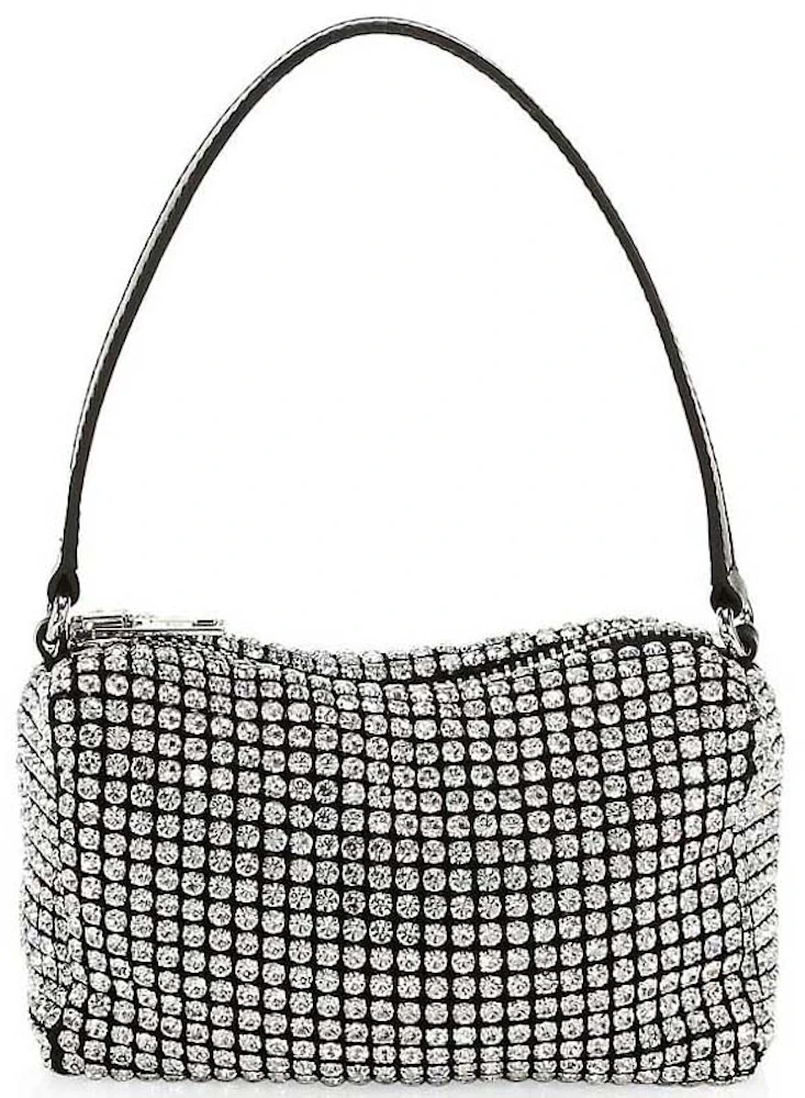 Alexander Wang Heiress Pouch In Crystal Mesh White in Crystal Glass ...
