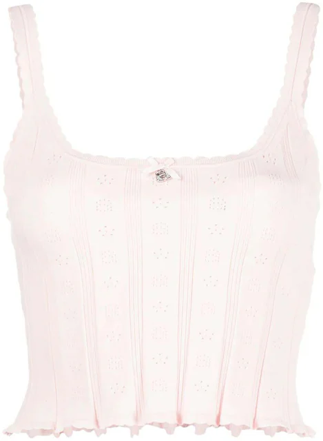 Logo Embroidered Cropped Top by Alexander Wang