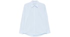 Alexander Wang Necklace Oversized Button Down Shirt Oxford Blue
