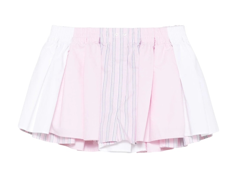 Alexander Wang Pleated Boxer Shorts Flax/Sand Ip Check