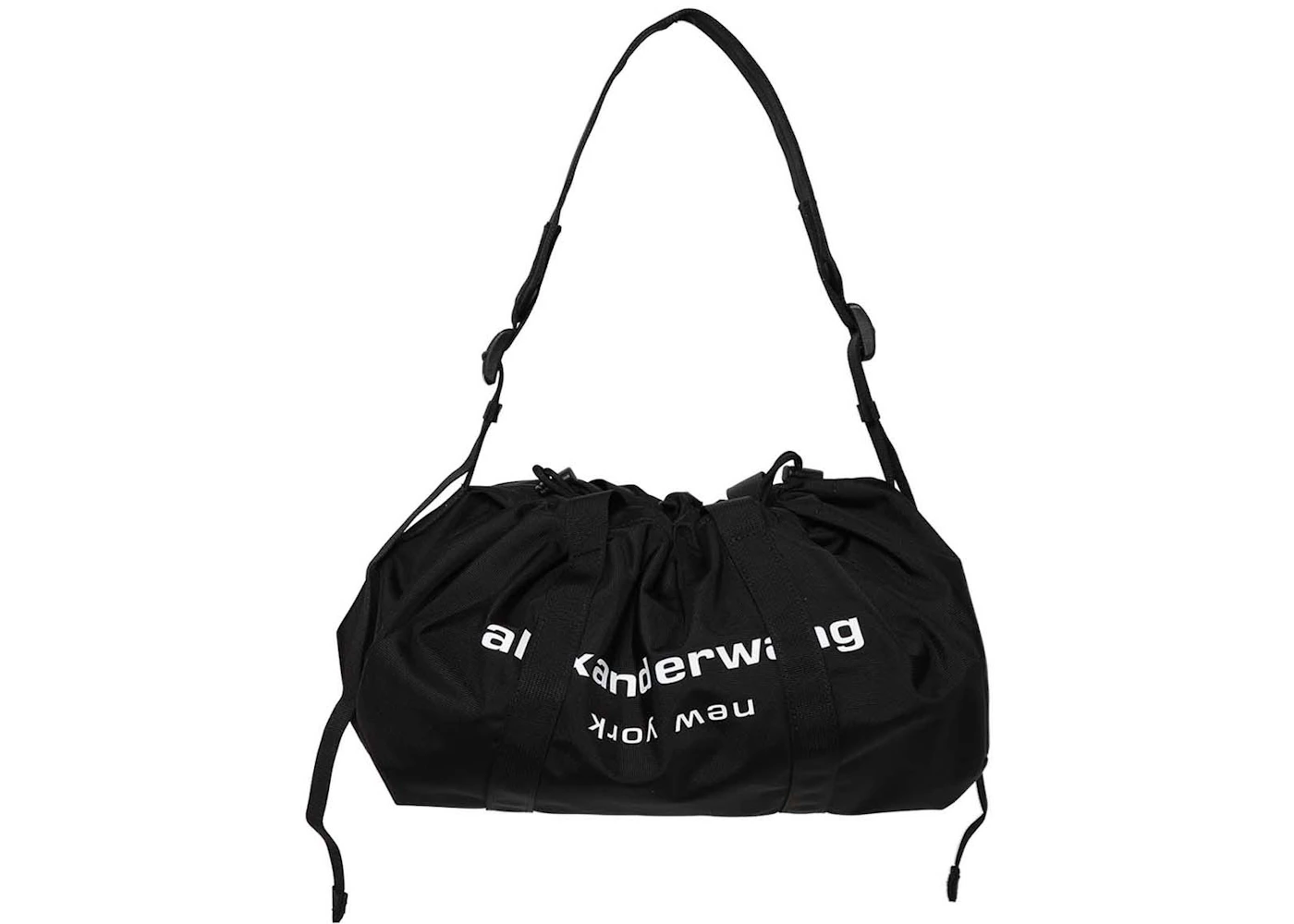 Alexander Wang Primal Drawstring Duffle Black in Nylon - US