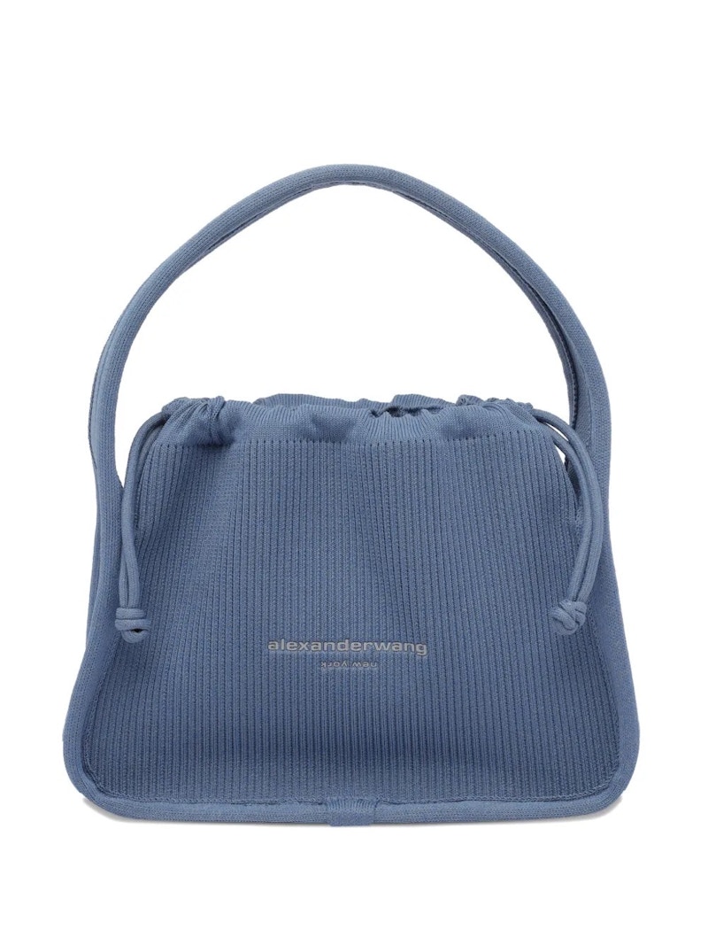 Bolso pequeño Alexander Wang Ryan reflectante azul