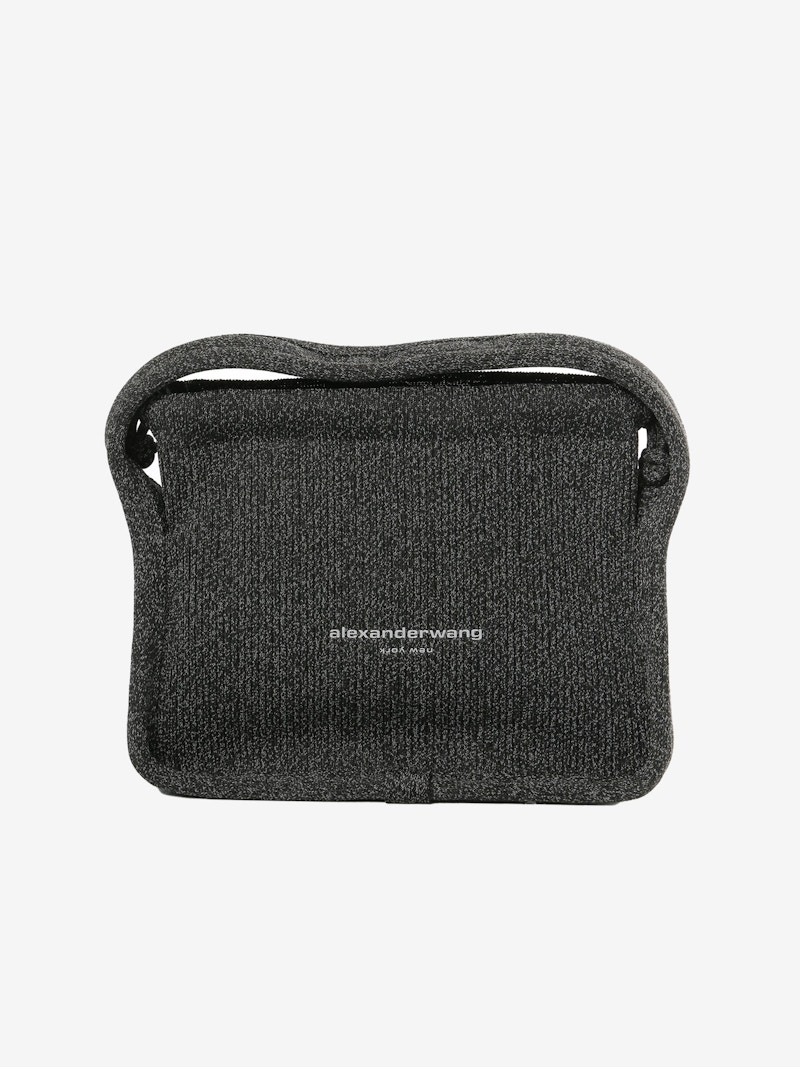 Alexander Wang Ryan Small Bag Reflective Charcoal in Polyester - US