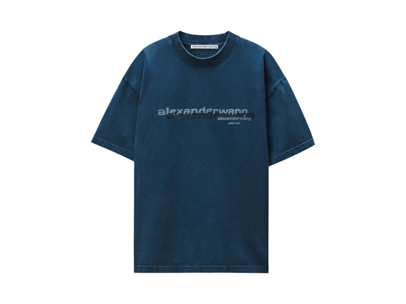 AlexanderWang Tシャツ alexander wang - SHORT SLEEVE T-SHIRT / ブラック コットン